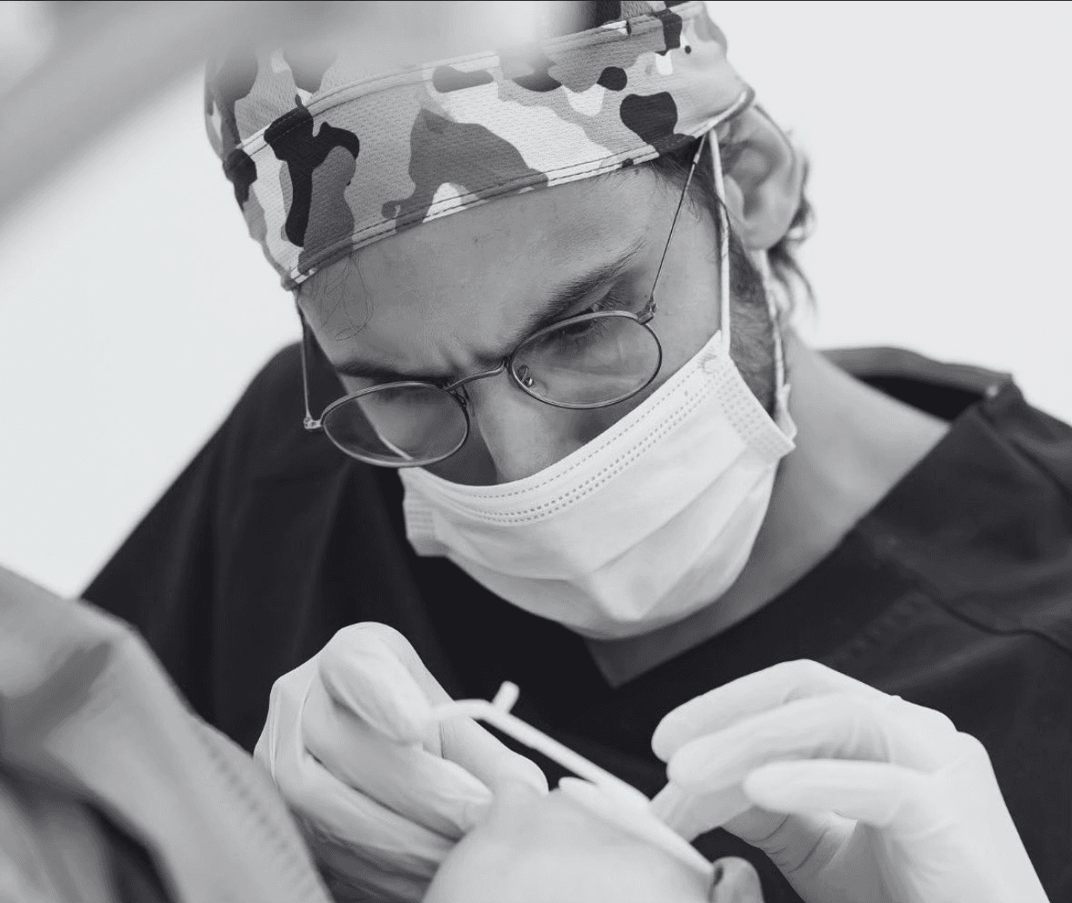 Perfect Smiles clinician focused during dental treatment